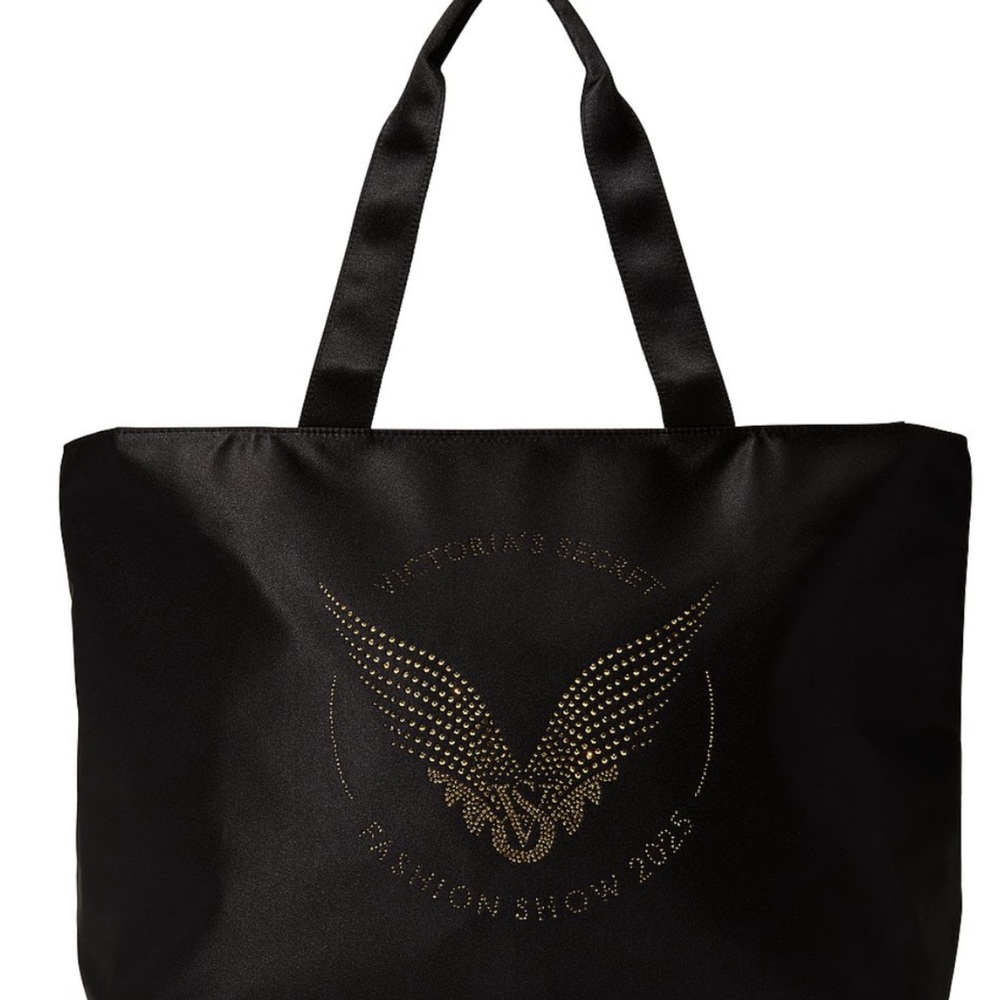 Victoria's Secret Black and Gold Fashion Show Tote.  NWT